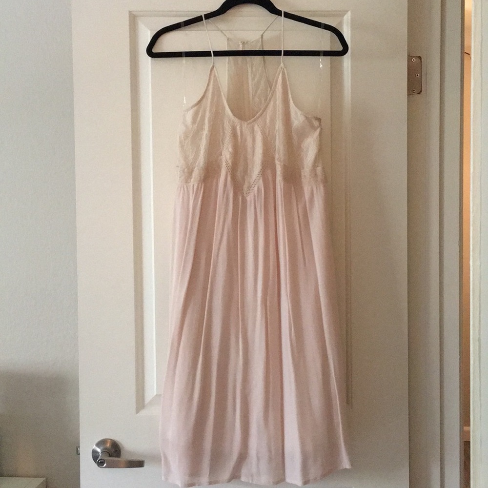 Blush baby doll dress